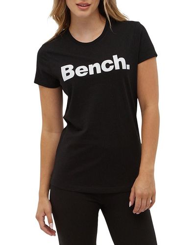 Bench Gramercy Logo Crewneck T Shirt - Black