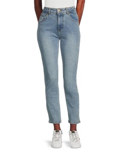 Class Roberto Cavalli High Rise Faded Wash Jeans - Blue