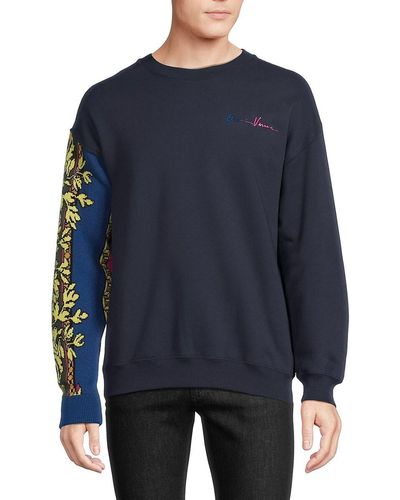 Versace Drop Shoulder Sweatshirt - Blue