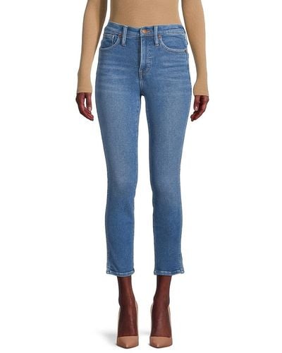 Madewell Stovepipe Cropped Jeans - Blue