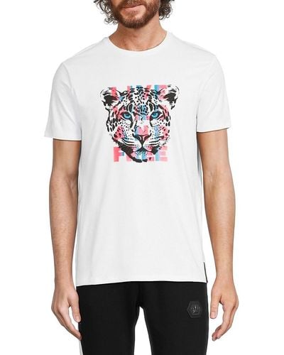 Bertigo 'Tiger Crewneck Tshirt - White