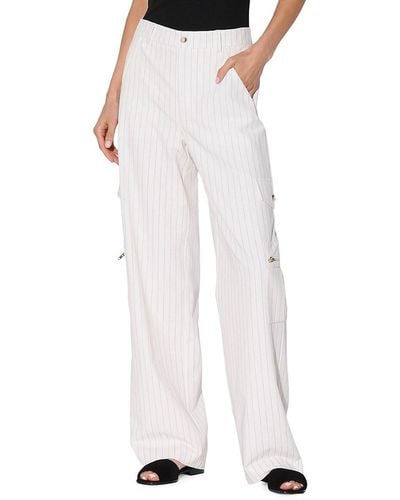 Walter Baker Tommy Striped Trousers - White