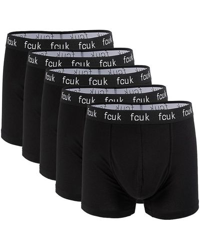 French Connection '5-Pack Logo Boxer Briefs Set - White