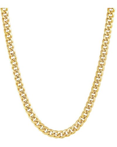 Saks Fifth Avenue 14k Miami Curb Chain Necklace - Metallic