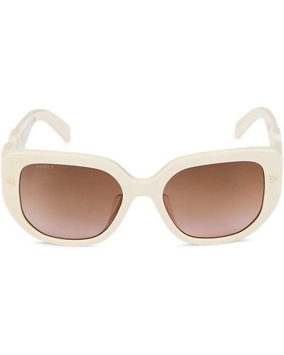 Bally 56mm Square Sunglasses - White