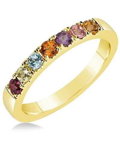 Meira T 14k Yellow Gold & Multi Stone Rainbow Gem Ring - Metallic