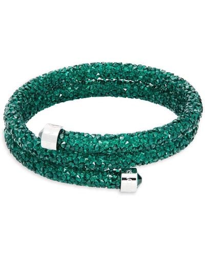 Swarovski Crystal Cuff Bracelet - Green
