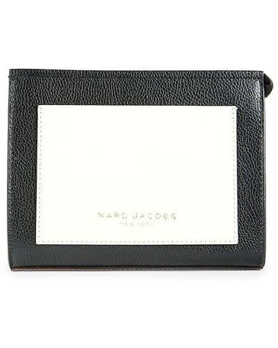 Marc Jacobs Grind Leather Cosmetic Pouch - White