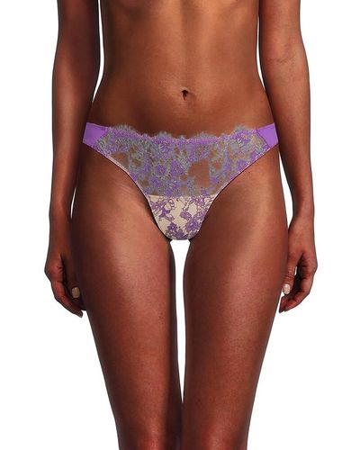 Skarlett Blue Entice Lace Thongs - Pink