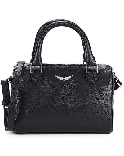 Zadig & Voltaire Sunny Leather Crossbody Bag - Black