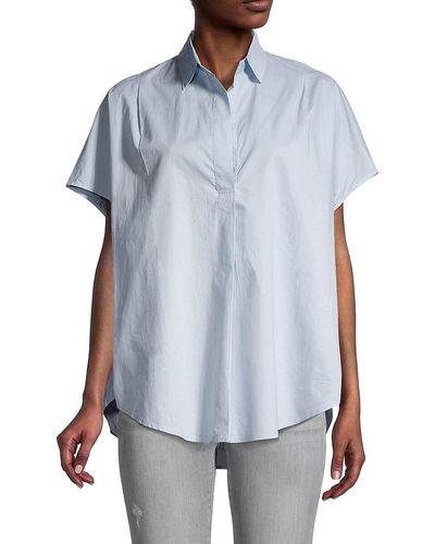 French Connection Boxy Short Sleeve Top - Blue