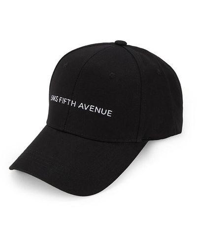 Saks Fifth Avenue Logo Baseball Cap - Black