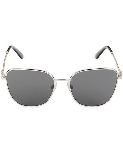 Dolce & Gabbana 56Mm Aviator Sunglasses - Grey