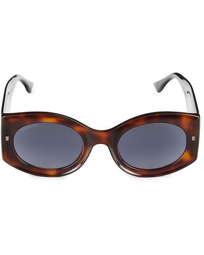 DSquared² 51mm Oval Sunglasses - Blue