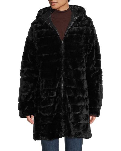 Black Sheepskin Shearling Jacket Coat Reversable Luxury Kimono 