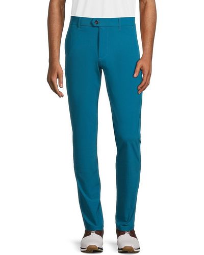 Greyson Montauk Flat Front Trousers - Blue