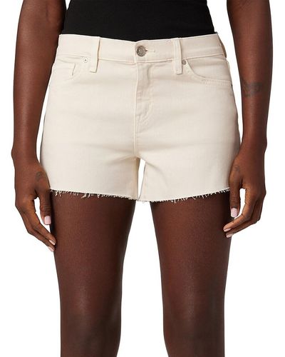 Hudson Jeans Gemma Mid-rise Denim Shorts - Natural