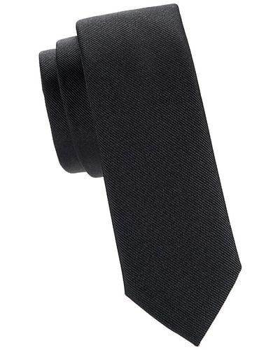 BOSS Textured Silk Blend Tie - Black
