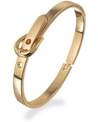 Eye Candy LA Luxe Nailah 14K Goldplated Belt Cuff Bracelet - Metallic