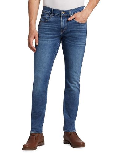 7 For All Mankind Slimmy Tapered High Rise Jeans - Blue