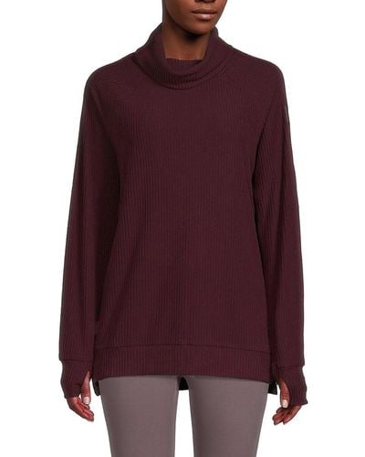 Marc New York Raglan Sleeve Sweater - Purple