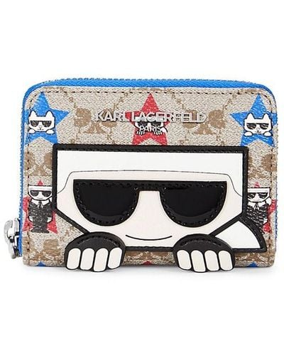 Karl Lagerfeld Logo Wallet - White