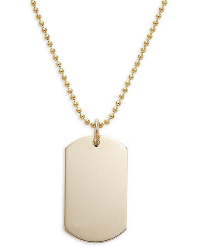 Zoe Chicco Charmed 14K Charm Pendant Bead Chain Necklace - White