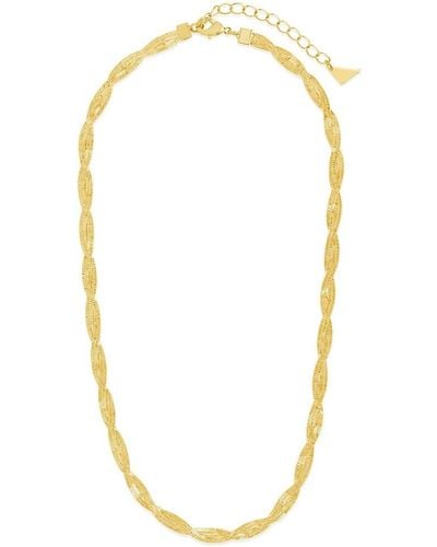Sterling Forever Oakley 14k Goldplated 16" Braided Snake Chain Necklace - Metallic