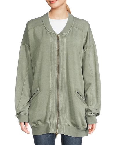 Free People Robby Bomber Jacket - Green