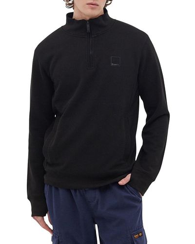 Bench Logo Half Zip Up Pullover - Blue