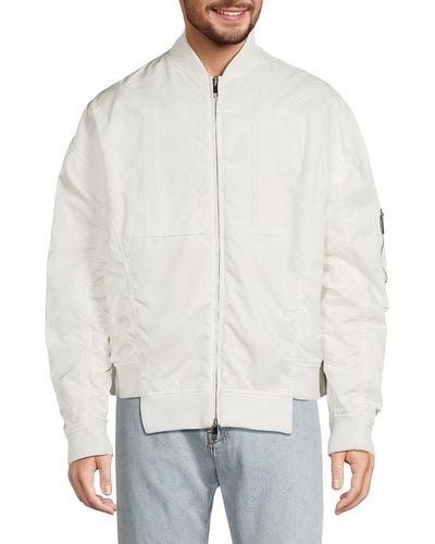 Valentino Zip Windbreaker Jacket - White