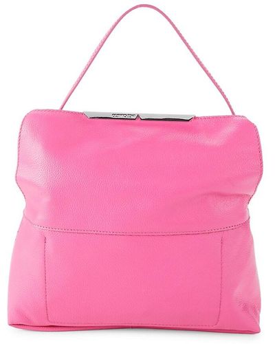 Vince Camuto Elita Leather Top Handle Bag - Pink