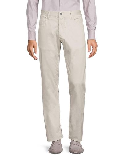 Giorgio Armani Solid Trousers - White