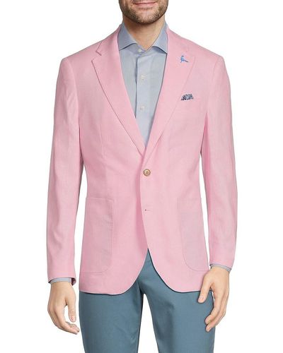Tailorbyrd Linen Blend Sportcoat - Pink