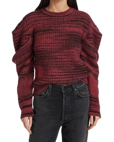 360cashmere Space-dye Crewneck Sweater - Red