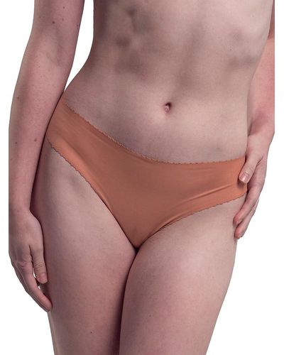 Nude Barre Scalloped Thong - Pink
