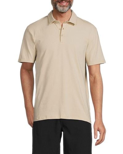 Kenneth Cole 'Short Sleeve Polo - Natural