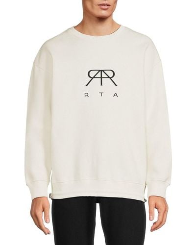 RTA Logo Oversized Sweatshirt - White