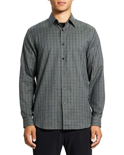 Theory Irving Flannel Shirt - Grey
