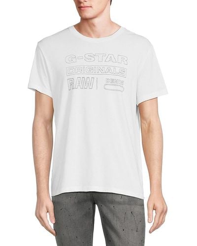 G-Star RAW Originals Logo Tshirt - White