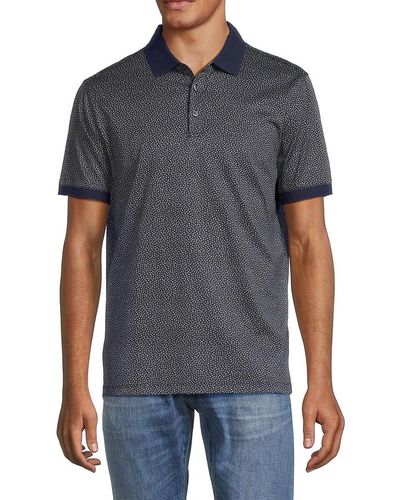 Robert Barakett Avnil Print Polo - Grey