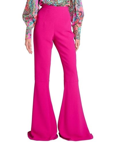 Andrew Gn Crepe Flare Pants - Pink