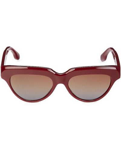 Victoria Beckham 53mm Cat Eye Sunglasses - Red