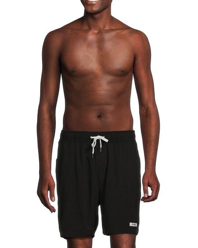 Trunks Surf & Swim 'Stretch Comfort Lined Swim Shorts - Black