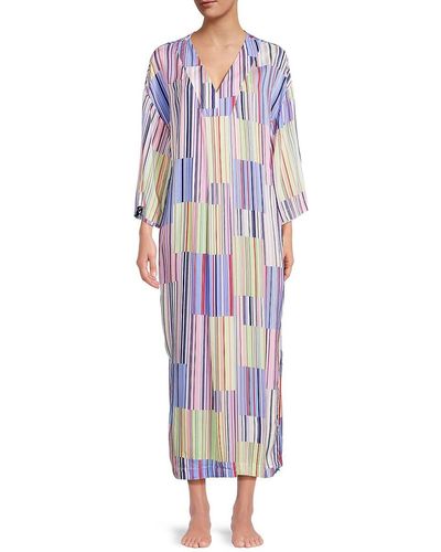 Sanctuary Striped Maxi Sleep Dress - Blue
