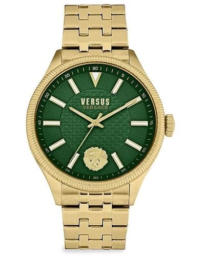 Versus Colonne 45mm Two Tone Stainless Steel Chronograph Bracelet Watch - Metallic