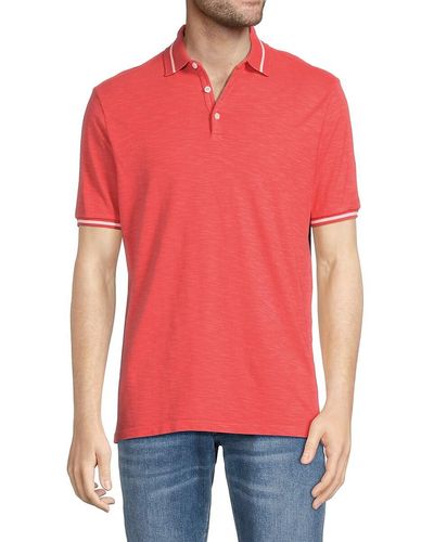 Good Man Brand Tipped Polo - Natural