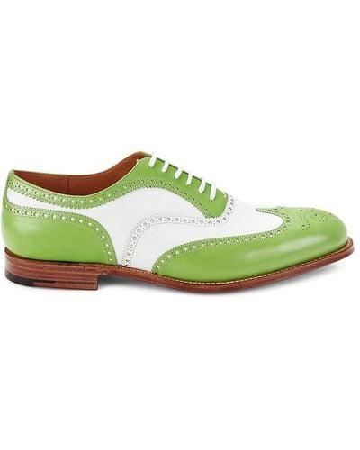 Church's Chetwynd Colorblock Leather Oxford Shoes - Green
