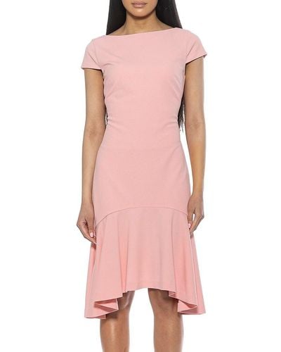 Alexia Admor Renata Fit And Flare Dress - Pink