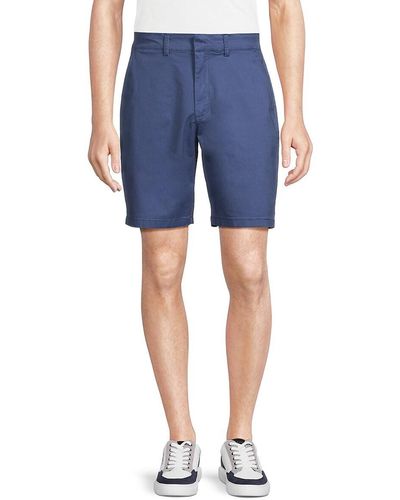 Saks Fifth Avenue Solid Shorts - Blue